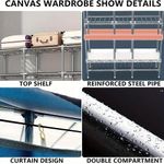 product_image_name-Generic-Armoire en Tissu 3 Battants - Rouge-4