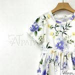 product_image_name-Catpapa-4-7 ans Baby Solid Colours Elegant Floral Pattern Fashion Short Sleeve Dres-7