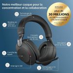 product_image_name-Jabra-Evolve2 85 Casque PC Sans Fil avec Station de Charge - Casque Audio Certifié Microsoft Teams Anti-Bruit avec Batterie Longue Durée - Adaptateur Bluetooth USB-C-2