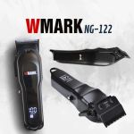 product_image_name-WMARK-Tondeuse à cheveux professionnelle NG-122, coupe à zéro écartement, affichage numérique, lame auto-affûtante, moteur 7000 tr/min, 4 sabots de coupe, réglage de la hauteur de coupe par levier, autonomie 240 min, batterie 2000 mAh-3