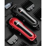 product_image_name-WMARK-Tondeuse à cheveux professionnelle NG-122, coupe à zéro écartement, affichage numérique, lame auto-affûtante, moteur 7000 tr/min, 4 sabots de coupe, réglage de la hauteur de coupe par levier, autonomie 240 min, batterie 2000 mAh-4