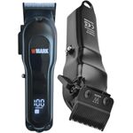 product_image_name-WMARK-Tondeuse à cheveux professionnelle NG-122, coupe à zéro écartement, affichage numérique, lame auto-affûtante, moteur 7000 tr/min, 4 sabots de coupe, réglage de la hauteur de coupe par levier, autonomie 240 min, batterie 2000 mAh-5