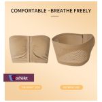 product_image_name-Machislet-Soutien-gorge sans armatures avec boutons, grande taille, plongeant sans armature, pour dames, pour femmes - Marron-5