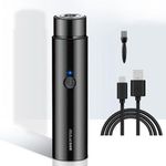 product_image_name-Generic-Kit de rasage électrique mini portable - adapté aux hommes et aux femmes. Tondeuse avec fonction de charge USB. Outil pour cheveux et rasage à domicile et en voyage. Version noire.-1