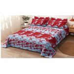 Draps Coton AFRICA TEXTURE THIOUP 1 drap plat et 2 taies d'oreiller literie ensemble 240x250