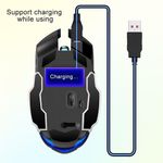 product_image_name-Generic-Souris De Jeu Sans Fil Silencieuse  2.4GHz 1600DPI 3 Modes Réglables Rechargeable-3