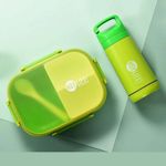 GOURDE ENFANT avec deux pieces LUNCH BOX - Vert