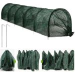 product_image_name-Generic-300*45*45cm Serre tunnel de jardin de avec filet d'ombrage - Cadre en plastique et métal durable - Vert-1