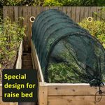product_image_name-Generic-300*45*45cm Serre tunnel de jardin de avec filet d'ombrage - Cadre en plastique et métal durable - Vert-6
