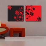 product_image_name-Generic-Tableau d'art floral rouge noir-3