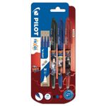 Pilot Pack De 3 Stylos Effaçables Frixion Ball Naruto Avec 3 Recharges Bleu