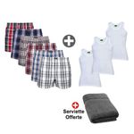 product_image_name-Generic-Pack De 6 Caleçons Boxer+ 3 Debadeurs + Une Serviette-1
