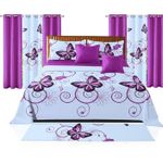 Organic Coton Ensemble  draps et rideaux 13 pièces 