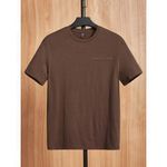 product_image_name-Dou-color-T-shirt pour homme à manches courtes tendance Hawaï - Marron-2