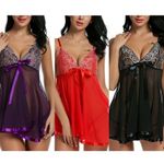 product_image_name-Fashion-Sexy Perspective Mesh Girth Robe de nuit-3
