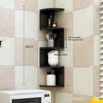 product_image_name-Generic-Étagère d'angle à 5 niveaux - Étagère de rangement - Étagère murale - Noir-3