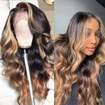 product_image_name-Fashion-Perruques brésiliennes ondulées colorées en cheveux humains avec dentelle frontale et reflets ombrés-1