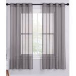 product_image_name-Generic-Rideaux voilage gris avec anneaux pour Salon ou chambre - 2 pièces-1