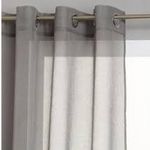 product_image_name-Generic-Rideaux voilage gris avec anneaux pour Salon ou chambre - 2 pièces-2
