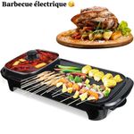 Barbecue en acier inoxydable plaques chauffantes barbecue grils électriques