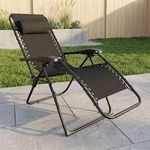 product_image_name-Generic-Chaise longue pliante de relaxation solide et confortable, Noir-4