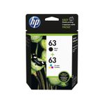Hp CARTOUCHE 63 NOIR ET COULEUR PACKET DE 2