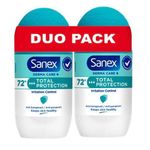 Sanex Déodorant Roll-On Dermo Care Total Protection 72h – Lot de 2 x 50ml