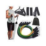 product_image_name-Generic-Set de 11 Pieces Bandes de Résistance de Gym, Exercice, Yoga, Pilâtes, Kinésithérapie, Rééducation-1