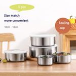 product_image_name-Generic-5 pièces bols en acier inoxydable ensemble cuisine marmite couvercle intérieur chauffant casserole récipient de stockage des aliments-2