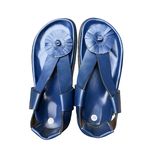 sandales en cuir Unisexe bleu