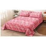 Draps Coton AFRICA TEXTURE THIOUP 1 drap plat et 2 taies d'oreiller literie ensemble 240x250