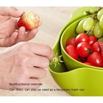 product_image_name-Generic-Égouttoir à fruits pour panier de passoire à pâtes Double - Rose-3