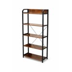 Étagère de rangement pour cuisine , vaisselier, bois et fer 5 niveaux salon, espace familial ou cuisine