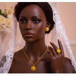 product_image_name-Generic-Ensemble de Bijoux Femme Haute Qualité - - Plaquage Or 24K Durable - Parure Complète pour Cérémonies et Fêtes-1