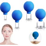 product_image_name-Generic-Lot de 4 ventouses faciales en verre  Ventouse sous vide en silicone Thérapie de massage Un kit anti-cellulite, anti-rides et instantanément sans âge  Pour les yeux, le visage et le corps-4