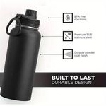 product_image_name-Generic-Mug Thermos en Acier Inoxydable 32oz, Grande Capacité Gobelet Thermos Portable - Noir-2