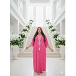 Robe simple en coton + voile adapté à votre corps et confortable, Rose