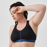 product_image_name-Kalenji-Brassiere Running Noire Zip Bleu-1