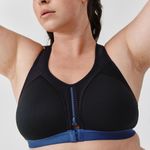 product_image_name-Kalenji-Brassiere Running Noire Zip Bleu-2