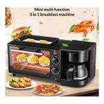 product_image_name-Generic-Machine multifonction 3 en 1: Mini four - Grille pain - machine à café-3