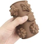 product_image_name-Generic-5pcs Ensemble De Moules En Silicone Pour Chocolat En Forme De Fleur De Tulipe, Bricolage-3
