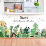 product_image_name-Generic-Autocollants muraux de plantes vertes, décoration maison, feuilles d'arbres tropicaux détachables-6