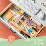 product_image_name-Generic-25 Pieces Clear Plastic Drawer Organiser Tray, Drawer Divider Storage Bins, 4 Sizes Multi-Purpose Bathroom and Dresser Drawer Organiser Tray, Makeup Storage Bins for Bathroom, Dresser and Accessory Storage, Small and Large Plastic Containers-6