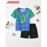 product_image_name-JOMAKE-T-shirt à manches courtes pour garçons, âges 1-9, motif dinosaure vert-1