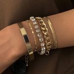 product_image_name-Generic-Ensemble de 5 bracelets en strass, bracelets empilés-1