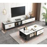 product_image_name-Generic-Ensemble Meuble TV 150cm et table basse moderne en bois et verre-2