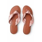 Sandales plates pour femme en cuir de qualité 