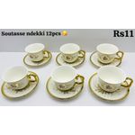 Ensemble De tasses et soucoupes 12 pièces 