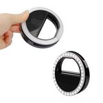 product_image_name-White Label-Selfie Ring Light for Mobile Phone - Black-5