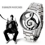 product_image_name-Fashion-Montre homme avec symbole de musique ajouré - Argent-2